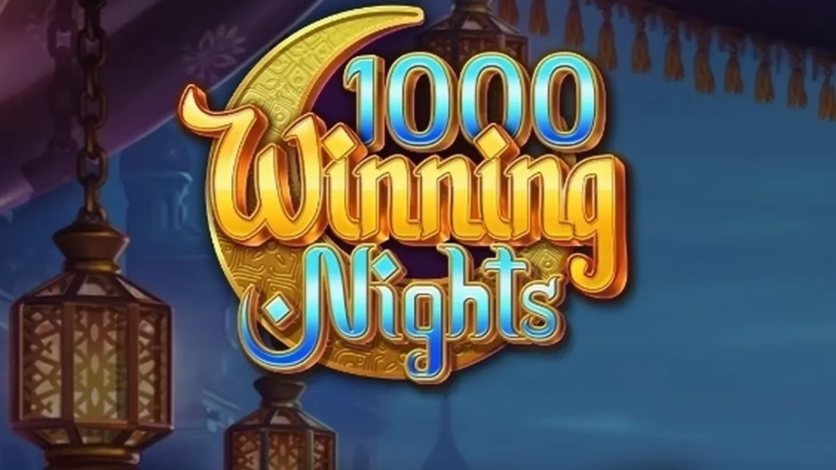Interface do jogo de slot 1000 Winning Nights com 5 rolos