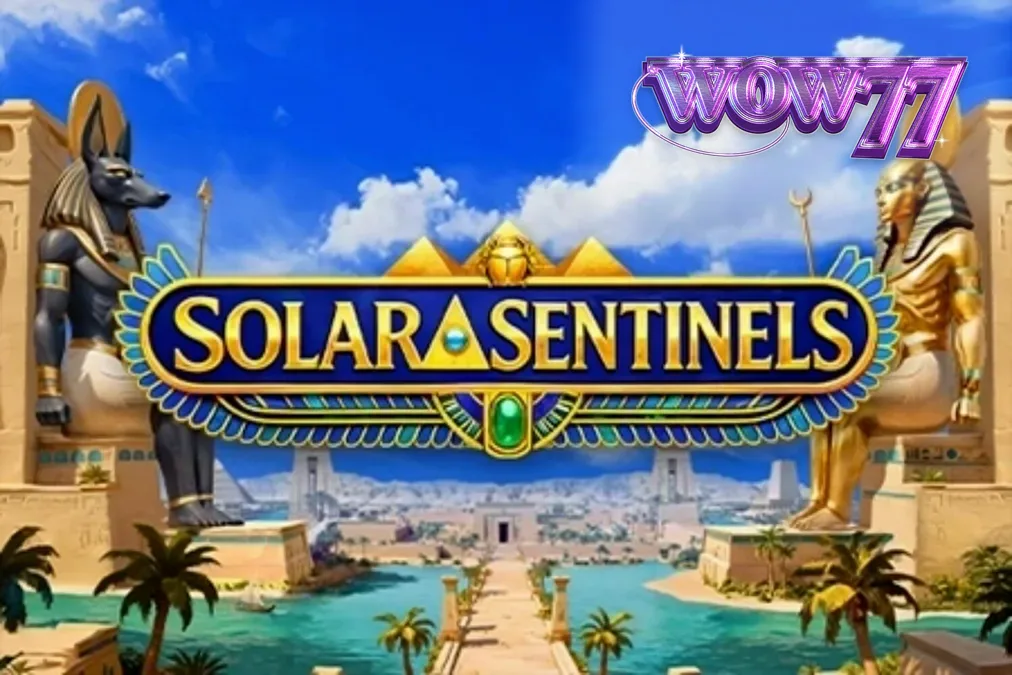 Interface de jogo do slot Solar Sentinels em um dispositivo móvel